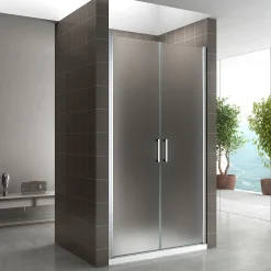 Saniverre Porte de douche KAYA H.185 réglable de 86 à 89 cm verre 6 mm opaque -