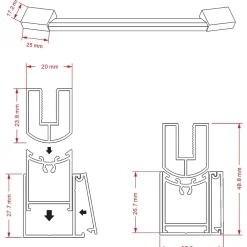 Porte De Douche|Saniverre Porte de douche KAYA H.180 réglable de 92 à 95 cm verre 6 mm opaque -
