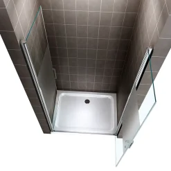 Porte De Douche|Saniverre Porte de douche KAYA H.180 réglable de 77 à 80 cm verre 6 mm semi-opaque -