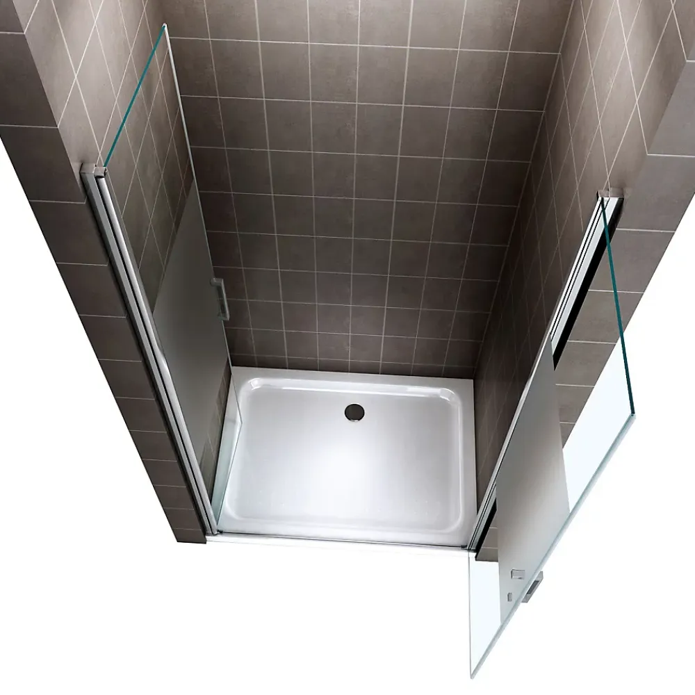 Porte De Douche|Saniverre Porte de douche KAYA H.180 réglable de 77 à 80 cm verre 6 mm semi-opaque -