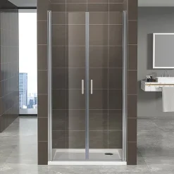 Porte De Douche|Saniverre Porte de douche KIMI H.190 largeur réglable 91 à 94 cm verre transparent -