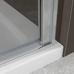 Porte De Douche|Saniverre Porte de douche KIMI H.190 largeur réglable 91 à 94 cm verre transparent -