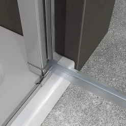 Saniverre Porte de douche KIMI H.180 largeur réglable 88 à 91 cm verre transparent -