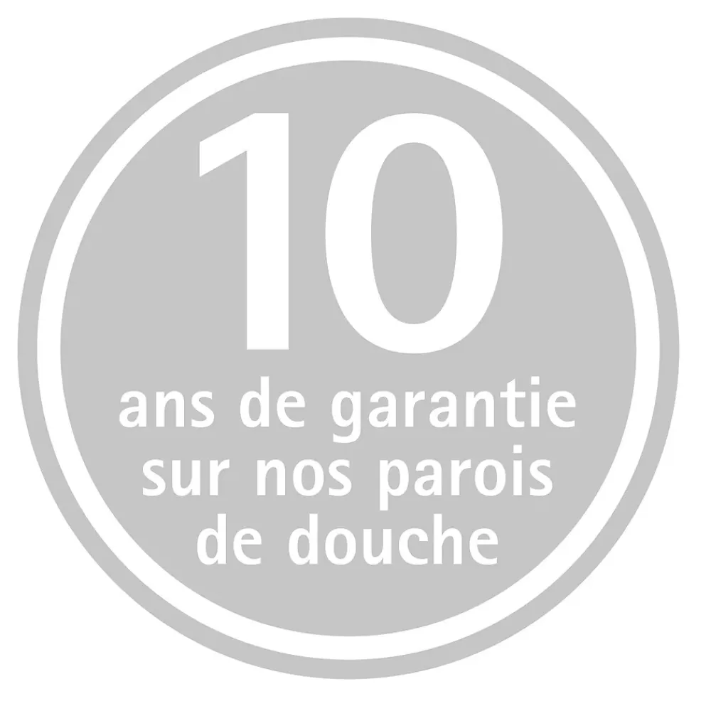 Porte De Douche|Schulte Porte de douche pivotante en niche l.90 x H.200 cm, verre transparent, profilé blanc mat, Impériale