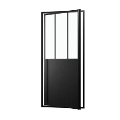 Porte De Douche|Galedo Porte de douche pivotante noir Fabrik 90cm