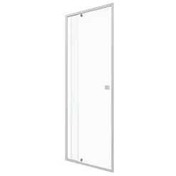 Galedo Porte de douche pivotante blanc Spot transparent 70 à 80cm