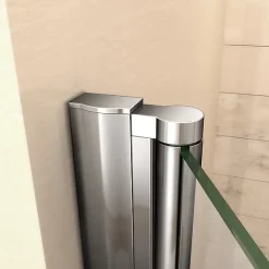 Porte De Douche|AICA Sanitaire Porte de douche pivotante 70cm en 6mm verre anticalcaire Installation en niche Hauteur 197cm