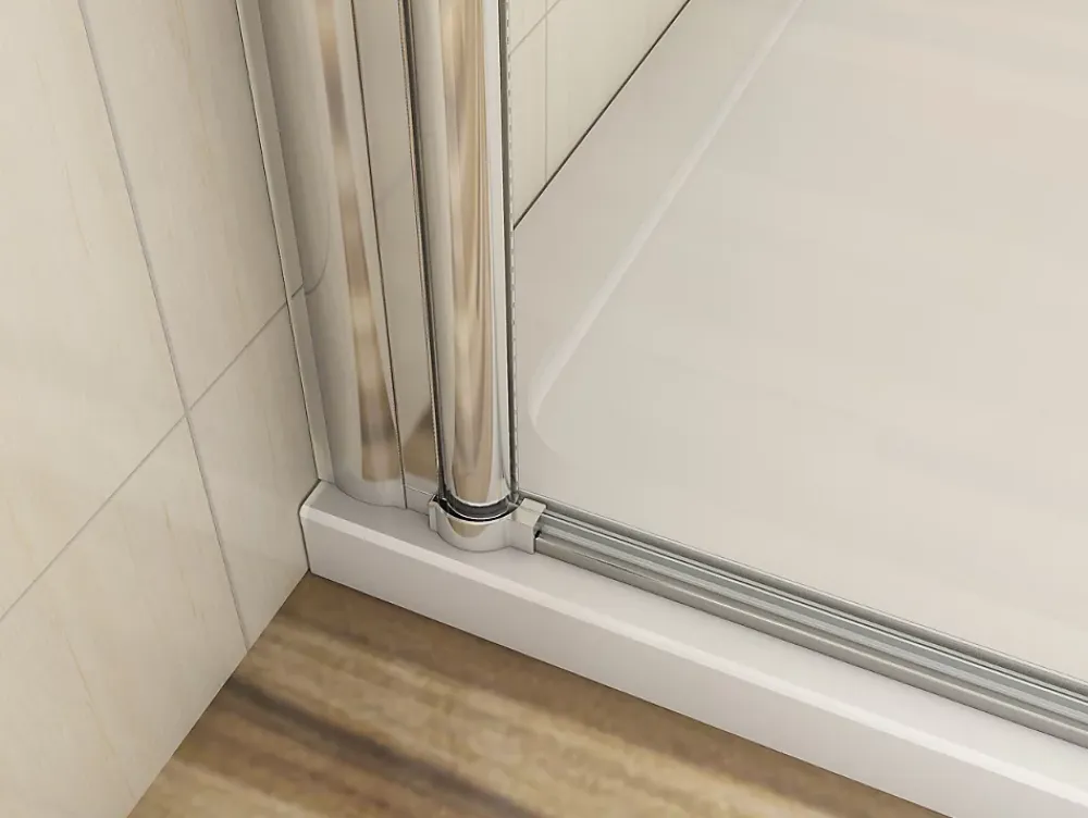 Porte De Douche|AICA Sanitaire Porte de douche pivotante 76cm en 6mm verre anticalcaire Installation en niche Hauteur 187cm