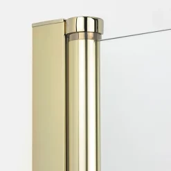 Otitec Porte de douche pivotante 90 cm doré CUBA GOLD