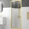 Porte De Douche|Galedo Porte de douche pivotante 80 x 200 cm, profilés alu doré brossé, Factory Gold