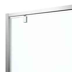 Porte De Douche|GoodHome Porte de douche pivotante axe excentré l.80 cm x H.195 cm, verre transparent, profilés alu chrome, Ledava