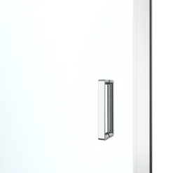 Porte De Douche|GoodHome Porte de douche pivotante axe excentré l.80 cm x H.195 cm, verre transparent, profilés alu chrome, Ledava