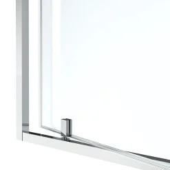 Porte De Douche|GoodHome Porte de douche pivotante axe excentré l.80 cm x H.195 cm, verre transparent, profilés alu chrome, Ledava