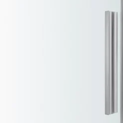 GoodHome Porte de douche pivotante Ezili transparent alu brossé 90 cm