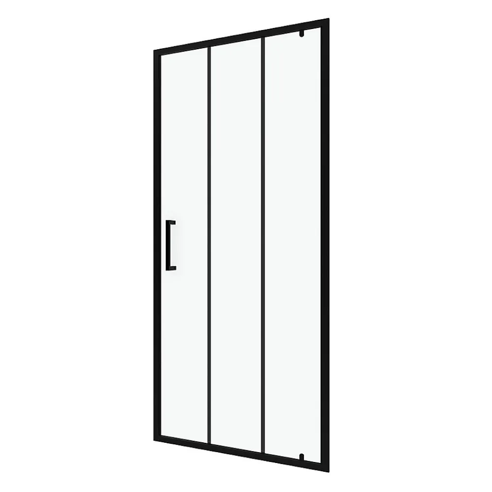 Porte De Douche|Galedo Porte de douche pivotante noir FactorX 90cm