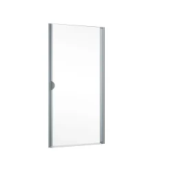 Schulte Porte de douche pivotante l.80 x H.180 cm, verre transparent, profilé alu-argenté, Sunny I