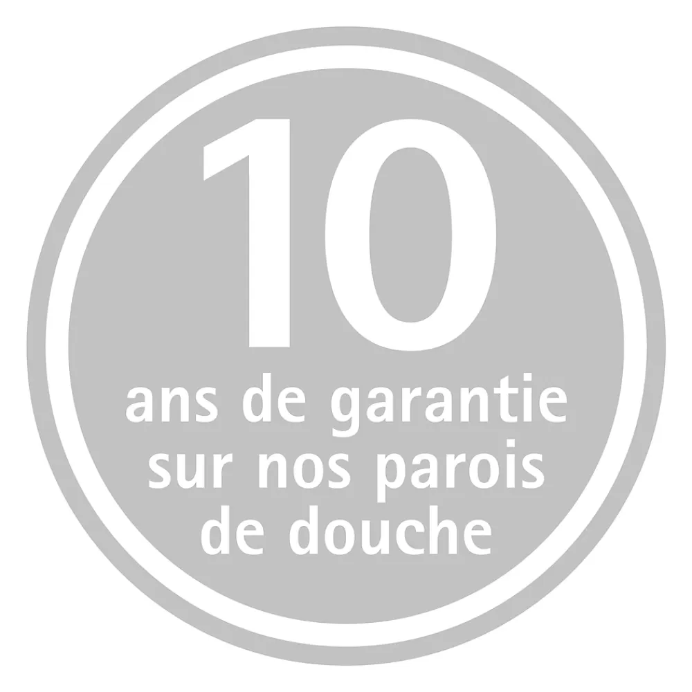 Porte De Douche|Schulte Porte de douche pivotante et paroi latérale l.80 x L.80 x H.190 cm, profilé noir, verre brume, NewStyle