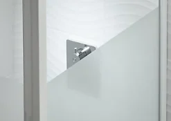 Porte De Douche|Cooke & Lewis Porte de douche pivotante Onega sérigraphié 80 cm