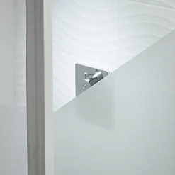 Porte De Douche|Cooke & Lewis Porte de douche pivotante Onega sérigraphié 80 cm