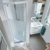 Cooke & Lewis Porte de douche pivotante Onega sérigraphié 70 cm