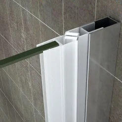 Porte De Douche|Saniverre Porte de douche pliante MONA H.195 - largeur réglable de 84 à 88 cm verre transparent -