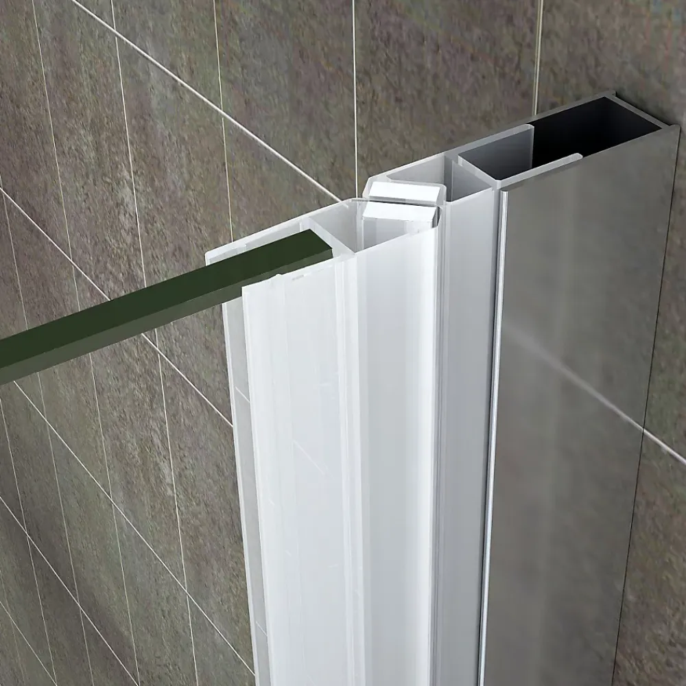 Porte De Douche|Saniverre Porte de douche pliante MONA H.195 - largeur réglable de 84 à 88 cm verre transparent -