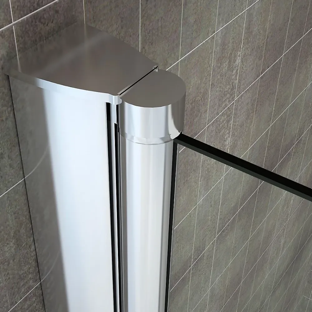 Porte De Douche|Saniverre Porte de douche pliante MONA H.195 - largeur réglable de 76 à 80 cm verre transparent -