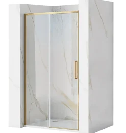 Rea Porte De Douche Rapid Slide 110 Brush Gold