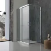 Kiamami Valentina Porte De Douche Rectangulaire 70X90 Cm Avec Verre Clair Et Profilés En Aluminium - Giada