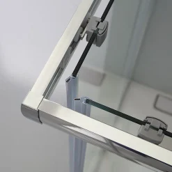 Kiamami Valentina Porte De Douche Rectangulaire 70X90 Cm Avec Verre Clair Et Profilés En Aluminium - Giada