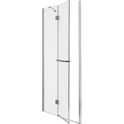 Porte De Douche|GoodHome Porte de douche semi pivotante Naya transparent 120 cm