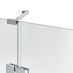 Porte De Douche|GoodHome Porte de douche semi pivotante Naya transparent 120 cm