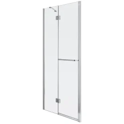 GoodHome Porte de douche semi pivotante Naya transparent 100 cm