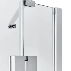 GoodHome Porte de douche semi pivotante Naya transparent 100 cm