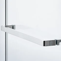 GoodHome Porte de douche semi pivotante Naya transparent 100 cm