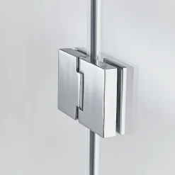 GoodHome Porte de douche semi pivotante Naya transparent 100 cm