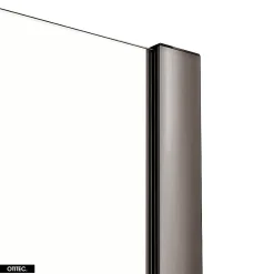 Otitec Porte de Douche Simple - 120 x 200 - GUNMETAL - SMART