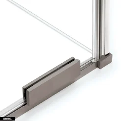 Otitec Porte de Douche Simple - 120 x 200 - GUNMETAL - SMART