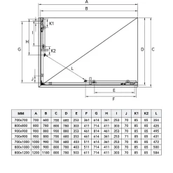 Kiamami Valentina Porte De Douche 80X100 H 190 Profilé Noir Mat Verre Clair - City