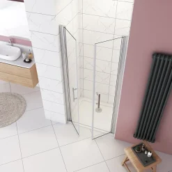AICA Sanitaire Porte De douche 105x187cm avec en verre sécurit clair anticalcaire