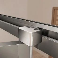 Porte De Douche|AICA Sanitaire Porte de douche 80x185cm en verre trempé porte de douche pliante vers l'intérieur installation en niche