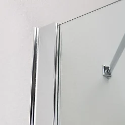 Kiamami Valentina Porte double articulée pour baignoire en verre clair - giada
