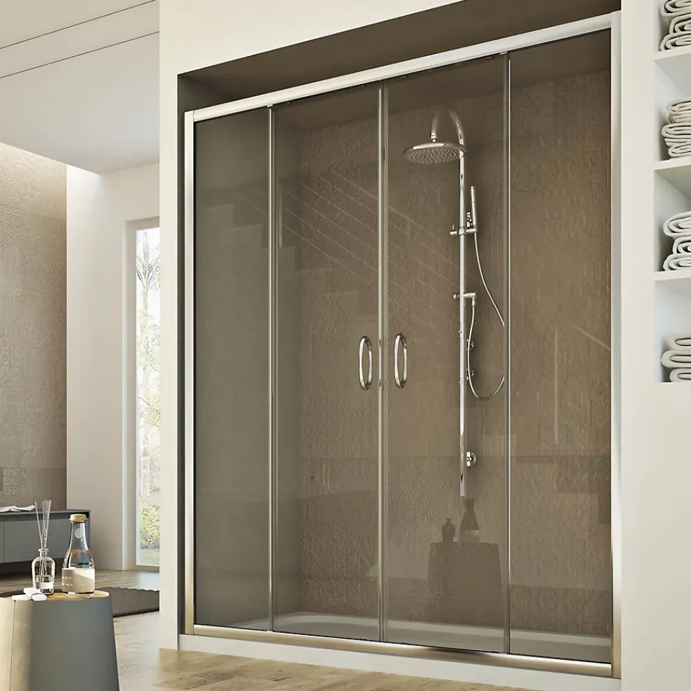Porte Douche 160 cm 185 transparent modèle Replay 2 Portillons