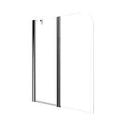Pare-Baignoire|Kiamami Valentina Porte fixe de 120 cm au plafond + porte battante réversible
