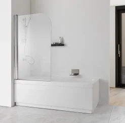 Pare-Baignoire|Kiamami Valentina Porte simple pour baignoire verre clair 6mm - giada