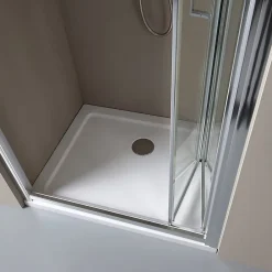 Porte De Douche|Kiamami Valentina Porte-niche pour douche avec 2 portes à ouverture à livre de 85cm - soffio
