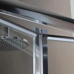 Porte De Douche|Kiamami Valentina Porte-niche pour douche avec 2 portes à ouverture à livre de 85cm - soffio