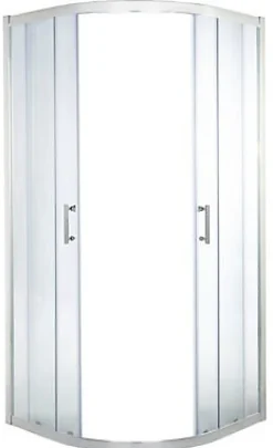 Cooke & Lewis Portes de douche angle circulaire Onega transparent 90 x 90 cm