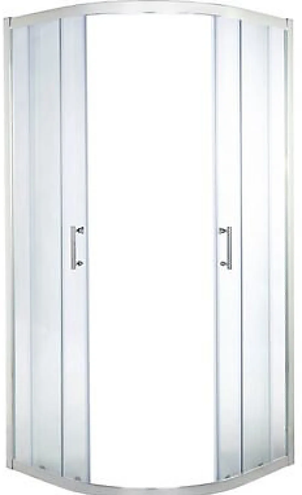 Cooke & Lewis Portes de douche angle circulaire Onega transparent 90 x 90 cm