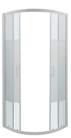 Cooke & Lewis Portes de douche angle circulaire Onega sérigraphié 80 x 80 cm